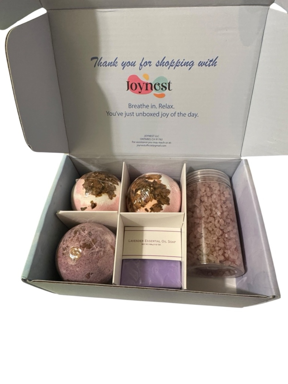 Lavender & Pink Bath Soak Gift Set